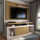 Rack Com Painel Para Tv Até 65 Polegadas Columbia Ripado 2 Po