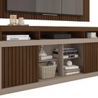 Rack Com Painel Para Tv Até 65 Polegadas Com Ripado Esmeralda