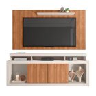 Rack Com Painel Para Tv Até 65 Polegadas Com Ripado Esmeralda