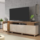 Rack Com Painel Para Tv Até 65 Polegadas Com Rodízio Columbus