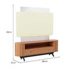 Rack Com Painel Para Tv Até 65 Polegadas Desiré Off White E F