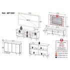Rack Com Painel Para Tv Até 65 Polegadas E Aparador 4 Portas