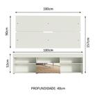 Rack Com Painel Para Tv Até 65 Polegadas Madesa Dublin 1 Port