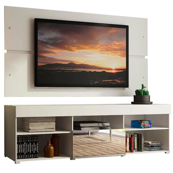 Rack Com Painel Para Tv Até 65 Polegadas Madesa Dublin 1 Port