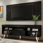 Rack Com Painel Para Tv Até 65 Polegadas Madesa Miami Com Pés