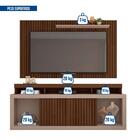 Rack Com Painel Para Tv Até 65 Polegadas Marrom Life Caemmun