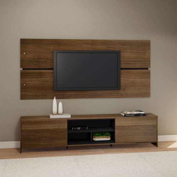 Rack Com Painel Para Tv Até 65 Polegadas Mumbai Madeirado