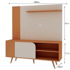 Rack Com Painel Para Tv Até 65 Polegadas Porta De Correr Cina