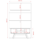 Rack Com Painel Para Tv Até 65 Polegadas Silverstone 2 Portas