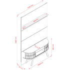 Rack Com Painel Para Tv Até 65 Polegadas Silverstone 2 Portas