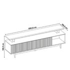 Rack Com Painel Para Tv Até 70 Polegadas 180cm Off White Tx/f