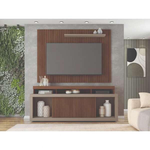 Rack Com Painel Para Tv Até 70 Polegadas Aegon 1.8 Caemmun