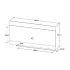 Rack Com Painel Para Tv Até 70 Polegadas Itália Preto 180 Cm