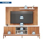 Rack Com Painel Para Tv Até 70 Polegadas Portas Ripado Sparta