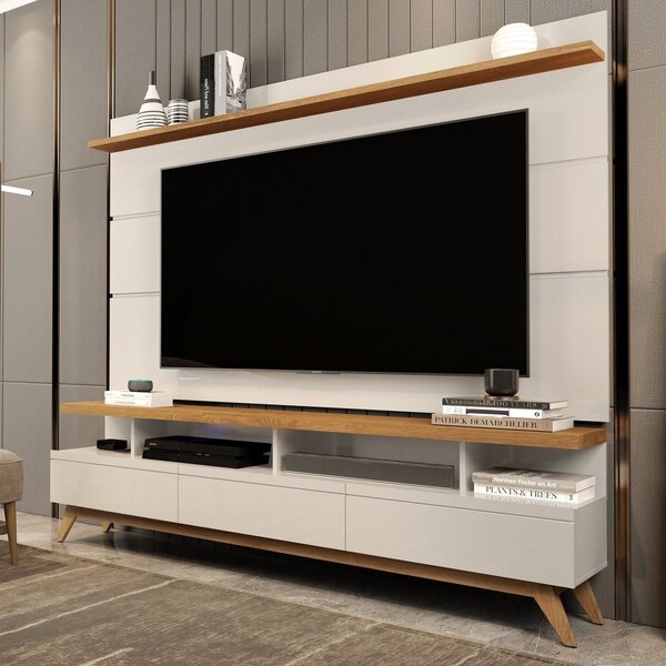 Rack Com Painel Para Tv Até 72 Polegadas 195cmx180cm Pés Em M