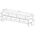 Rack Com Painel Para Tv Até 72 Polegadas 195cmx180cm Pés Em M