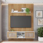 Rack Com Painel Para Tv Até 72 Polegadas 2 Portas Elegance Ca