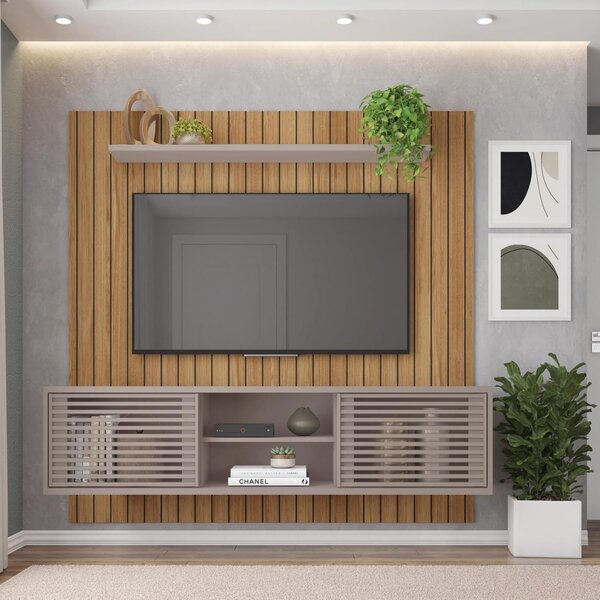 Rack Com Painel Para Tv Até 72 Polegadas 2 Portas Origem Caemmun Buriti ...