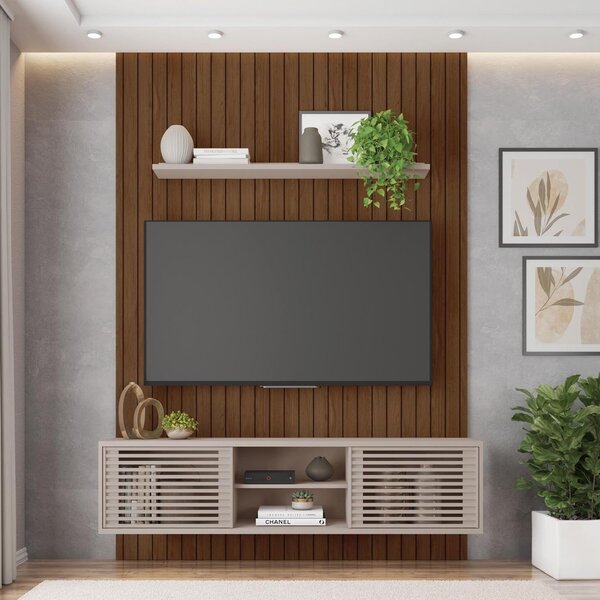 Rack Com Painel Para Tv Até 72 Polegadas 2 Portas Origem Caem