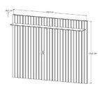 Rack Com Painel Para Tv Até 72 Polegadas Ripado Pés Madeira M