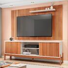 Rack Com Painel Para Tv Até 72 Polegadas Tannen 2 Portas Ripa
