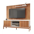 Rack Com Painel Para Tv Até 72 Polegadas Tannen 2 Portas Ripa