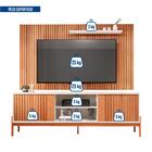 Rack Com Painel Para Tv Até 72 Polegadas Tannen 2 Portas Ripa