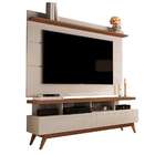 Rack Com Painel Para Tv Até 72 Polegadas Vivare Off White E F
