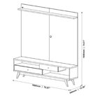 Rack Com Painel Para Tv Até 75 Polegadas 188cmx180cm Com Led