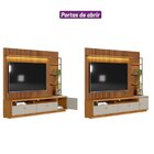 Rack Com Painel Para Tv Até 75 Polegadas 198cmx268cm Com Ripa