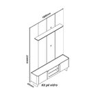 Rack Com Painel Para Tv Até 75 Polegadas 2 Portas Com Led Com