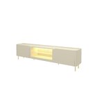 Rack Com Painel Para Tv Até 75 Polegadas 2 Portas Com Led Com