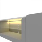 Rack Com Painel Para Tv Até 75 Polegadas 2 Portas Com Led Com