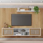 Rack Com Painel Para Tv Até 75 Polegadas 2 Portas Elegance Ca