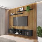 Rack Com Painel Para Tv Até 75 Polegadas 2 Portas Elegance Ca