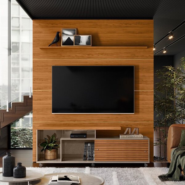 Rack Com Painel Para Tv Até 75 Polegadas 2 Portas Master Fend