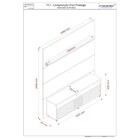 Rack Com Painel Para Tv Até 75 Polegadas 2 Portas Prestige Ci