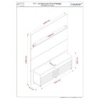 Rack Com Painel Para Tv Até 75 Polegadas 2 Portas Prestige Na