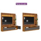 Rack Com Painel Para Tv Até 75 Polegadas Com 2 Módulos Latera