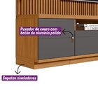 Rack Com Painel Para Tv Até 75 Polegadas Com 2 Módulos Latera