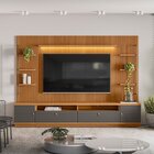 Rack Com Painel Para Tv Até 75 Polegadas Com 2 Módulos Latera