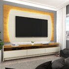 Rack Com Painel Para Tv Até 75 Polegadas Com Led 220cm Sublim