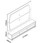 Rack Com Painel Para Tv Até 75 Polegadas Com Led Elegance Yes