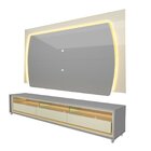 Rack Com Painel Para Tv Até 75 Polegadas Com Led Elegance Yes