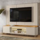 Rack Com Painel Para Tv Até 75 Polegadas Com Led Mdf 239cmx20