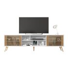 Rack Com Painel Para Tv Até 82 Polegadas 2 Portas 4 Nichos Mu