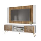 Rack Com Painel Para Tv Até 82 Polegadas 2 Portas 4 Nichos Mu