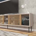 Rack Com Painel Para Tv Até 82 Polegadas 2 Portas 4 Nichos Mu