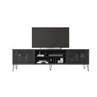 Rack Com Painel Para Tv Até 82 Polegadas 2 Portas 4 Nichos Mu