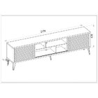 Rack Com Painel Para Tv Até 82 Polegadas 2 Portas 4 Nichos Mu